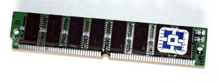 16 MB FPM-RAM mit Parity 60 ns PS/2-Simm  Chips: 8x Micron MT4C4M4B1DJ-6 + 4x Siemens HYB514100BJ-60