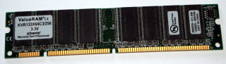 256 MB SD-RAM 168-pin PC-133U non-ECC  Kingston KVR133X64C3/256   9905220   double-sided