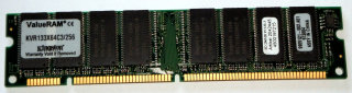 256 MB SD-RAM 168-pin PC-133U non-ECC  Kingston KVR133X64C3/256   9905121