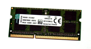 8 GB DDR3-RAM 204-pin SO-DIMM PC3L-12800S 1,35V Kingston KVR16LS11/8