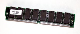 32 MB EDO-RAM  non-Parity 60 ns 72-pin PS/2  Chips:16x MIRA P5M417405DJ-5S