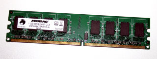 1 GB DDR2 RAM 240-pin PC2-5300U non-ECC CL5   Mustang M41286476X6ND-A