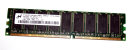 1 GB DDR-RAM 184-pin ECC-Memory PC-3200E  CL3  Micron...