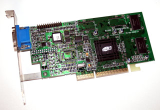 AGP-Videocard ATI 3D Rage 128  3,3V AGP 16 MB SD-RAM   P/N: 109-51900-31