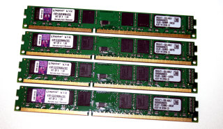 32 GB DDR3 RAM-Kit (4x8GB) 240-pin 1,5V PC3-10600U nonECC Kingston KVR1333D3N9K4/32G