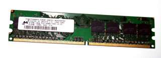 512 MB DDR2-RAM 240-pin 1Rx8 PC2-4200U non-ECC Micron MT8HTF6464AY-53EB7