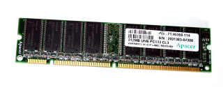 512 MB SD-RAM 168-pin UNB PC-133 CL3  non-ECC  Apacer 71.95350.114