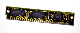 256 kB Simm 30-pin Parity 80 ns 3-Chip 256kx9  Chips: 2x Motorola MCM514256AJ80 + 1x Panasonic MN41256AJ-08