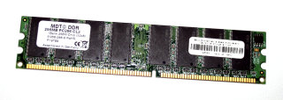 256 MB DDR-RAM 184-pin PC-2100U non-ECC  MDT M256-286-8