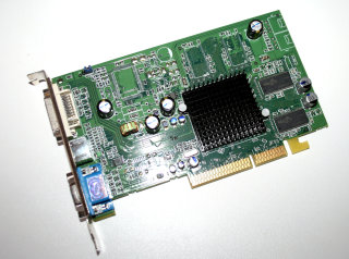 AGP Videocard ATI Radeon 9600SE 128MB DDR VGA/DVI/S-Video Sapphire PN 1024-HC20-0D-SA