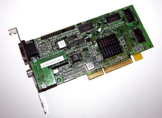 AGP Grafikkarte ATI Rage 128  109-51900-01  32 MB SD-RAM mit COMP OUT + S-VID OUT
