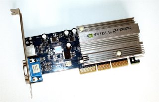 AGP Videocard nVIDIA GeForce2 MX 4000, 128MB DDR, VGA/S-Video Manli NV MX4000 128MB DDR TV