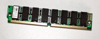 16 MB FPM-RAM 72-pin PS/2-Simm mit Parity 60 ns  Chips:8x Hyundai HY5117400BJ-60 + 4x LGS GM71C4100CJ60