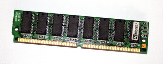 16 MB FPM-RAM 72-pin PS/2-Simm mit Parity 70 ns  Chips:8x Samsung KM44C4100CK-6 + 4x LGS GM71C4100CJ-60