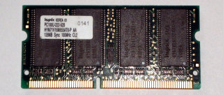 128 MB SO-DIMM 144-pin SD-RAM PC-100  CL2 Hynix HYM71V16M655AT6-P AA
