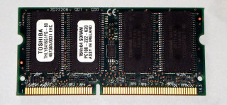 128 MB SD-RAM 144-pin SO-DIMM  PC-100  CL2   Toshiba THLY6416G1FG-80
