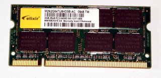 2 GB DDR2 RAM 200-pin SO-DIMM 2Rx8 PC2-6400S  Elixir M2N2G64TU8HD5B-AC