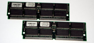 128 MB EDO-RAM (2 x 64 MB) 60 ns  einseitig mit 8 Chips bestückt