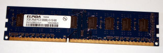 2 GB DDR3-RAM 240-pin DIMM 2Rx8 PC3-10600U non-ECC  Elpida EBJ21UE8BDF0-DJ-F