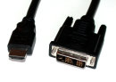HDMI-DVI-Adapterkabel 0,3 m 19-pol. HDMI auf 18+1 DVI Stecker  Neuware