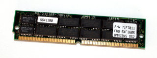 8 MB FPM-RAM 72-pin 2Mx36 Parity PS/2 Simm 70 ns  OKI MSC23236B-70BS24   IBM FRU 64F3606