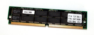 8 MB FPM-RAM 72-pin PS/2-Simm 2Mx36 mit Parity 70 ns  OKI MSC23236B-70BS24   IBM FRU 64F3606