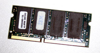 64 MB SO-DIMM 144-pin SD-RAM PC-66  Mitsubishi MH8S64AKD-10L   FRU 20L0242