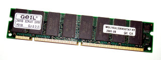 256 MB SD-RAM 168-pin PC-133U non-ECC  CL2  GEIL MGL16UL3264S2TA7-KT