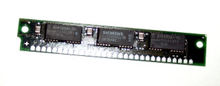 1 MB Simm 30-pin 70 ns Parity 3-Chip 1Mx9 Chips: 2x Fujitsu 814400A-70 + 1x Siemens HYB511000BJ-70