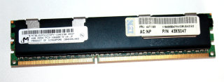 4 GB DDR3-RAM 240-pin Registered-ECC 2Rx4 PC3-10600R Micron MT36JSZF51272PY-1G4D1BA