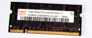 1 GB DDR2 RAM 2Rx8 PC2-4200S Notebook-RAM   Hynix HYMP512S64BP8-C4 AB-T