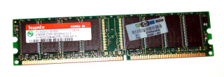 256 MB DDR-RAM 184-pin PC-3200U non-ECC Hynix HYMD232646DP8J-D43 AA-A