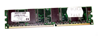 128 MB DDR-RAM 184-pin PC-2700U non-ECC 256M Chip  MDT M128-333-4