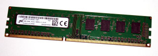 4 GB DDR3 RAM 240-pin 1Rx8 PC3L-12800U non-ECC 1.35V  Micron MT8KTF51264AZ-1G6P1