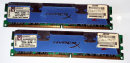 2 GB DDR2-RAM-Kit (2x1GB) 240-pin PC2-8500U  HyperX  CL5@2.2V  Kingston KHX8500D2K2/2G   9905316