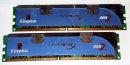 2 GB DDR2-RAM-Kit (2x1GB) 240-pin PC2-8500U  HyperX  CL5@2.2V  Kingston KHX8500D2K2/2G   9905316