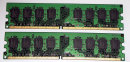 2 GB DDR2-RAM (2 x 1 GB) 240-pin PC2-8500U non-ECC  Kingston KVR1066D2N7K2/2G