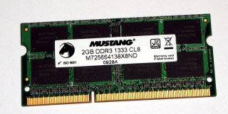 2 GB DDR3-RAM 204-pin SO-DIMM PC3-10600S Notebook-RAM 1333 MHz ...