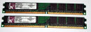 2 GB DDR2-RAM (2 x 1 GB) 240-pin PC2-6400U non-ECC  Kingston KVR800D2N5K2/2G   99..5431