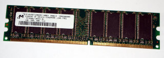 1 GB DDR RAM PC-3200 non-ECC   Micron MT16VDDT12864AY-40BD1