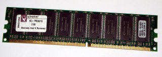 1 GB DDR-RAM 184-pin PC-3200E ECC-Memory CL3  Kingston KFJ-PRE40/1G