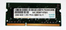 2 GB DDR3-RAM PC3-12800S Notebook-RAM 1600 MHz LowVoltage...