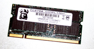 1 GB DDR RAM PC-2700P 200-pin 128Mx72 ECC SODIMM   Viking VR4DP287228EBKF2