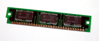 1 MB Simm 30-pin 60 ns 3-Chip 1Mx9 Chips: 2x Samsung KM44C1000BT-6 + 1x KM41C1000CJ-7