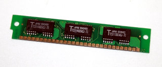 1 MB Simm 30-pin 70 ns 3-Chip 1Mx9 Chips: 2x Toshiba TC514400ASJ-70 + 1x TC511000ASJ-70