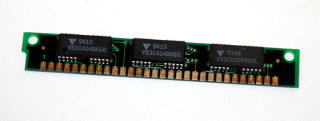 1 MB Simm 30-pin 60 ns 3-Chip 1Mx9 Chips: 2x Vitelic V53C404BK60 + 1x V53C100FK60L