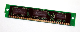256 kB Simm 30-pin 70 ns 3-Chip 256kx9 Chips: 2x Vitelic V53C104BK70L + 1x V53C256AJ70