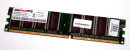 256 MB DDR-RAM 184-pin PC-3200U non-ECC CL2.5 extrememory...