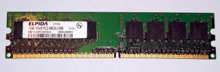 1 GB DDR2 RAM 240-pin 1Rx8 PC2-6400U non-ECC  Elpida EBE10UE8ACWA-8G-E