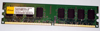 1 GB DDR2-RAM 240-pin 2Rx8 PC2-6400U non-ECC  Elixir M2Y1GH64TU8HD6B-AC